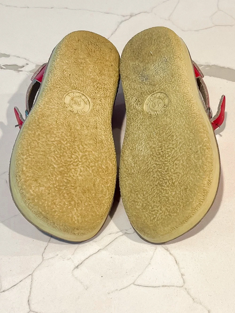 Saltwater Red Sun San Surfer Adjustable Buckle Sandals Toddler Sz 10